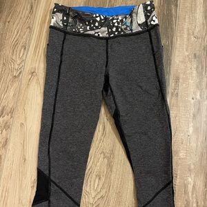 LuLuLemon fast and free crop leggings